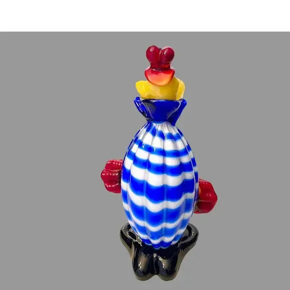 1960's Murano Italy Art Glass 9” Tall VALENTINO CLOWN FIGURINE